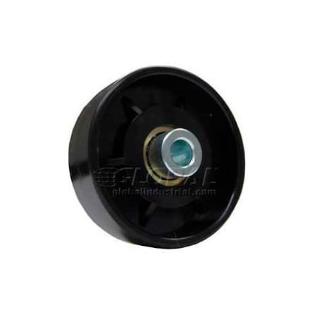 Omni Metalcraft Omni Metalcraft 1-15/16" Dia. Black Nylon Conveyor Skate Wheel 50 Lb. Cap. 102260